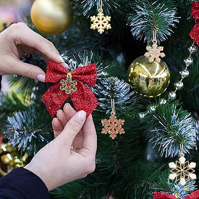 20Pcs 10 Colors Christmas Style Alloy Enamel Pendants ENAM-YW0004-39-1