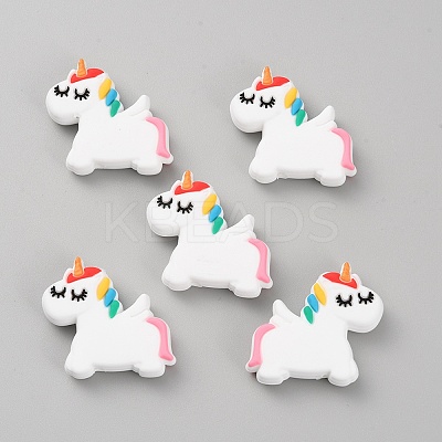 Unicorn Food Grade Eco-Friendly Silicone Beads LS-SIL-TAC0004-14-1