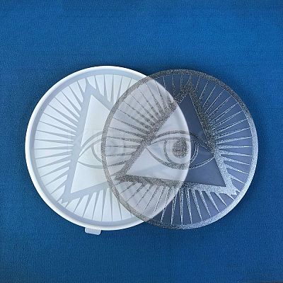 Eye of Providence/All-seeing Eye DIY Silicone Statue Mold AJEW-D052-02-1