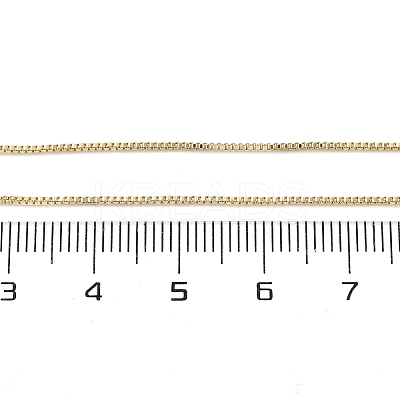 Brass Box Chain Necklaces for Women NJEW-D302-42G-1