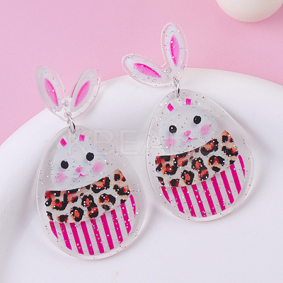 Easter Acrylic Dangle Stud Earrings FS-WG8F84A-01-1