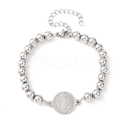 304 Stainless Steel Link Bracelets BJEW-B163-02P-1