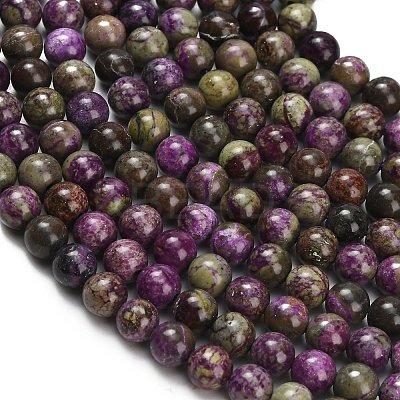 Natural Atlantisite Stichtite Beads Strands G-Z110-C06-6mm-1