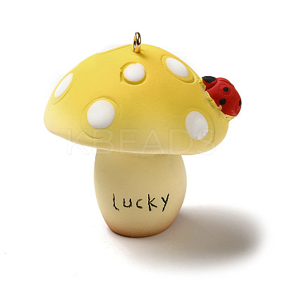 Mushroom Resin Big Pendants CRES-B013-A05-1