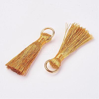 Cannetille Nylon Tassel Pendant Decorations HJEW-G008-A11-1