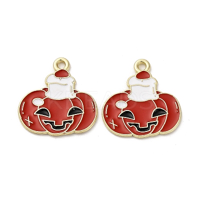 Halloween Alloy Enamel Pendants STAS-I354-01G-B02-1