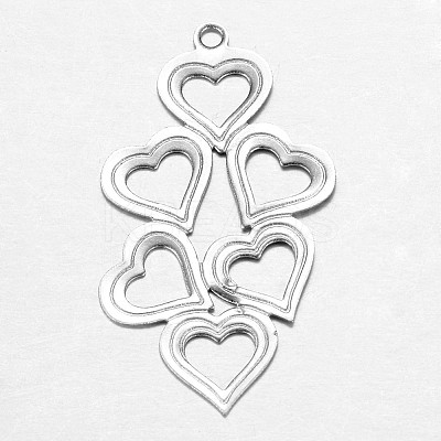 Non-Tarnish 201 Stainless Steel Pendants LS-STAS-G073-17P-1