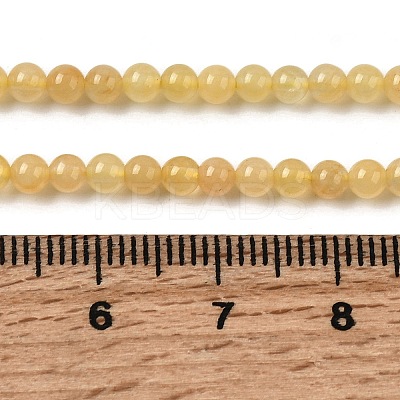 Natural Topaz Jade Beads Strands G-Z116-A11-3mm-1