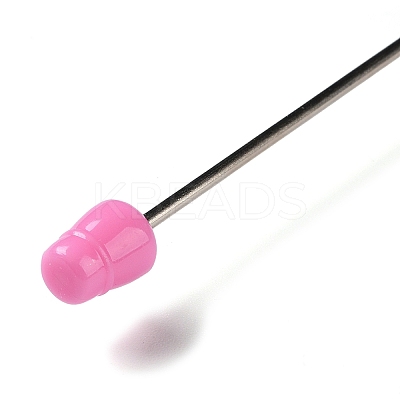 Plastic & Iron Beadable Pens AJEW-H147-01F-1