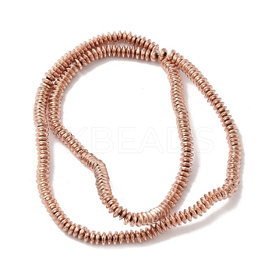 Electroplated Synthetic Non-magnetic Hematite Beads Strands G-I364-F01-RG-1