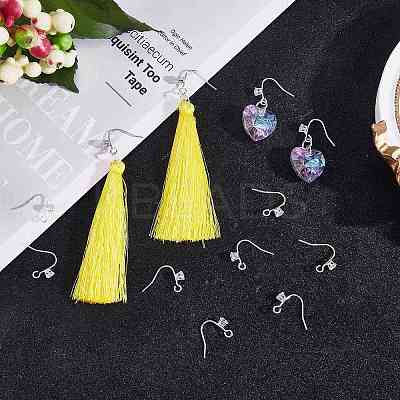 20Pcs 2 Color Brass Earring Hooks JX502A-1