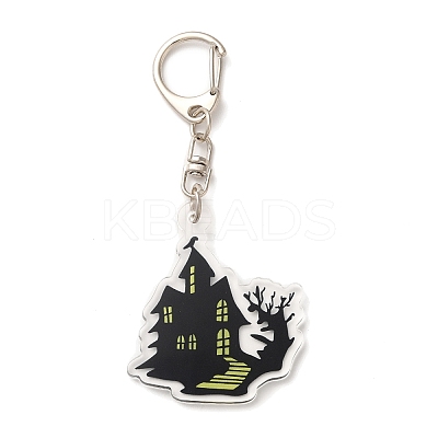 Halloween Acrylic Pendant Keychain KEYC-M020-01B-1