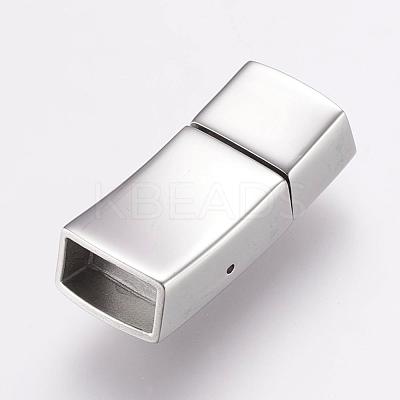 Tarnish Resistant 304 Stainless Steel Bayonet Clasps STAS-F122-37P-1