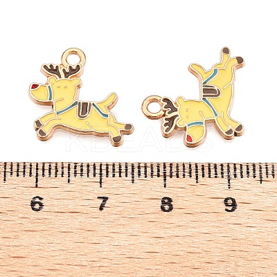 Christmas Theme Alloy Enamel Pendants ENAM-T020-10U-1