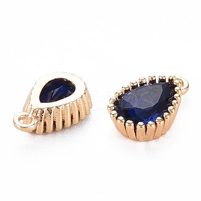 Brass Inlaid Cubic Zirconia Charms KK-S356-771J-1