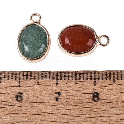 Natural & Synthetic Mixed Stone Charms G-N371-16G-1