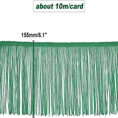 Polyester Latin Fringe Lace OCOR-WH0064-43A-1