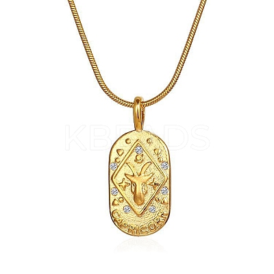 Constellations Cubic Zirconia Pendant Necklace PW-WG56929-10-1