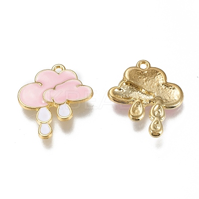Alloy Enamel Pendants ENAM-M043-02G-03-RS-1