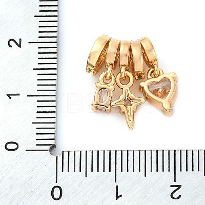Brass Micro Pave Cubic Zirconia Pendants LS-KK-P289-03G-1