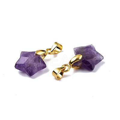 Faceted Natural Mixed Gemstone Charms G-N326-142-M-1