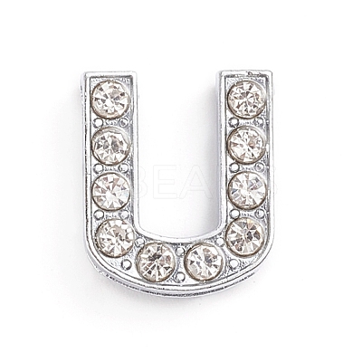 Alloy Slide Charms LS-ALRI-WH0005-09U-P-1