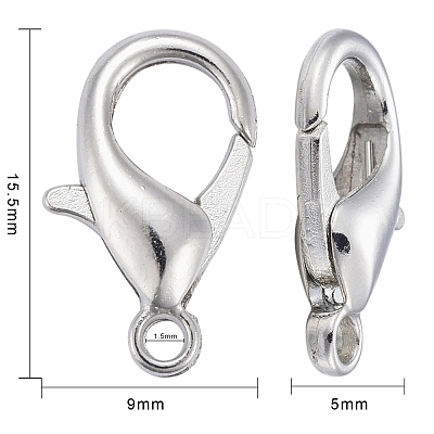 Zinc Alloy Lobster Claw Clasps E106-NF-1