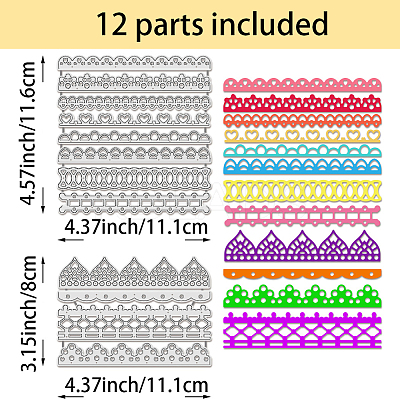 Carbon Steel Cutting Dies Stencils DIY-WH0309-1667-1