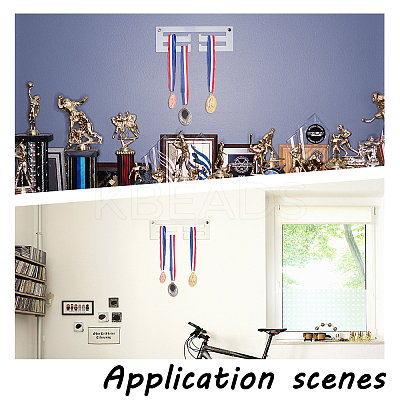 Acrylic Medal Hanger Holder Display Wall Rack HJEW-WH0047-01-1