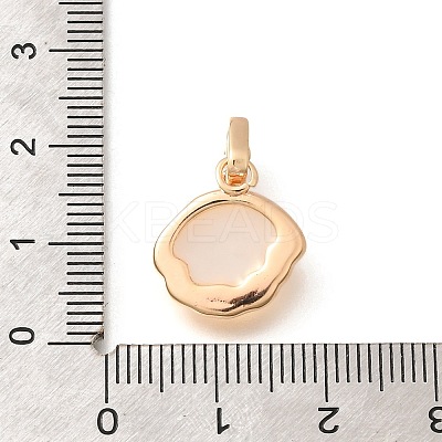 Brass Shell Pendants KK-B127-08G-1