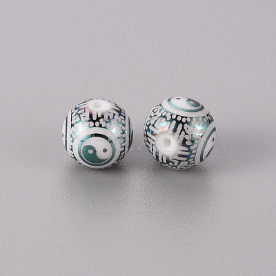 Electroplate Glass Beads EGLA-Q123-012G-1