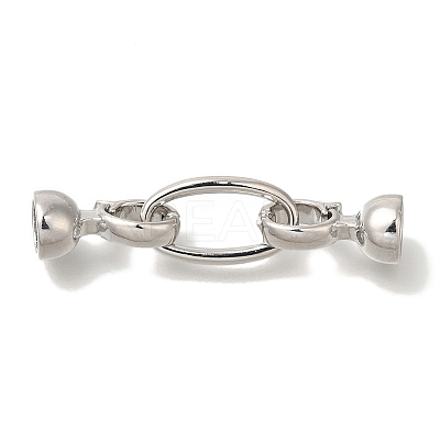 Brass Fold Over Clasps KK-K389-020P-1