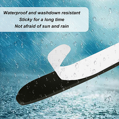 PVC Plastic Car Anti-Collision Strip Stickers AJEW-WH0258-208B-1
