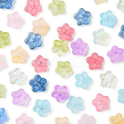 30Pcs Baking Paint Glass Beads GLAA-FS0001-97F-1