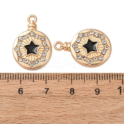 Alloy Enamel Pendants FIND-K030-17F-G-1