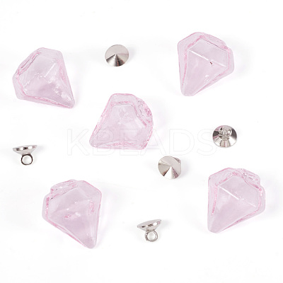 DIY Diamond Glass Bottles Pendants Making Kits DIY-TA0012-40A-1