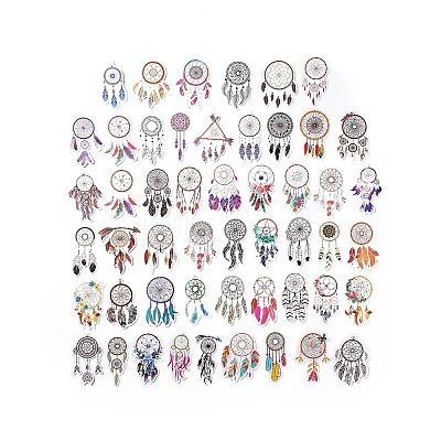 50Pcs 50 Styles PET Stickers Sets STIC-P003-01-1