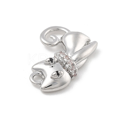 Brass Micro Pave Cubic Zirconia Pendants LS-KK-D283-10P-1