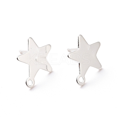 201 Stainless Steel Stud Earring Findings STAS-K241-05S-1