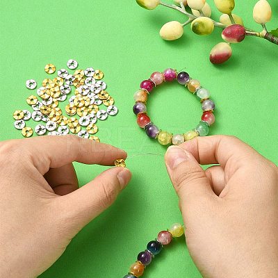 100Pcs 2 Colors Tibetan Style Wavy Spacer Beads TIBEB-YW0001-67-1