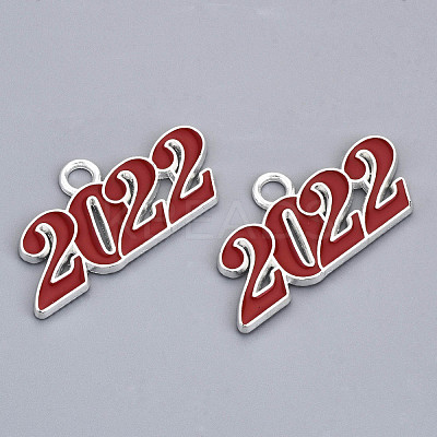 Alloy Enamel Pendants PALLOY-N160-001-03S-RS-1