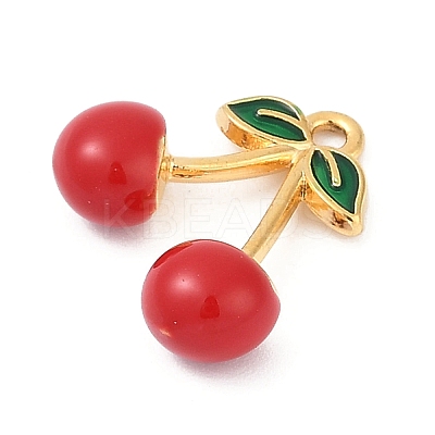 Brass Enamel Pendants KK-U054-02G-01-1