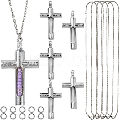 DIY Necklace Making Kits DIY-SC0030-96F-1