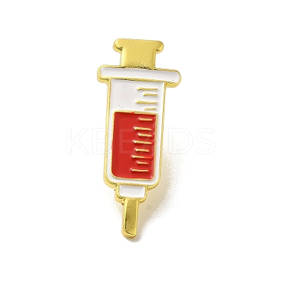 Medical Treatment Theme Baking Paint Black Golden Zinc Alloy Brooches JEWB-M037-03E-G-1