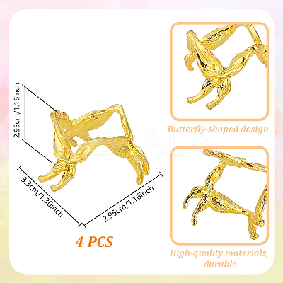 Alloy Crystal Ball Holders ODIS-WH0007-59B-G-1