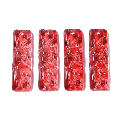 Baking Paint Glass Pendants GLAA-S202-16G-1