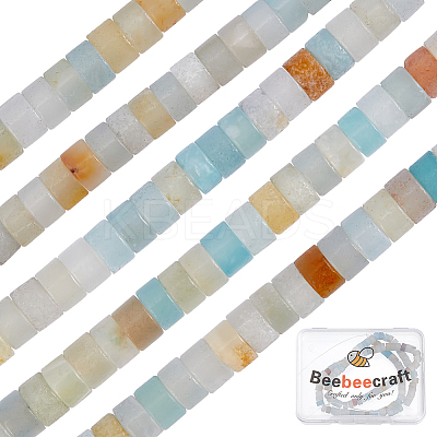 1 Strand Natural Flower Amazonite Beads Strands G-BBC0001-11-1