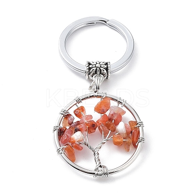 Natural Carnelian Keychain KEYC-E023-03F-1