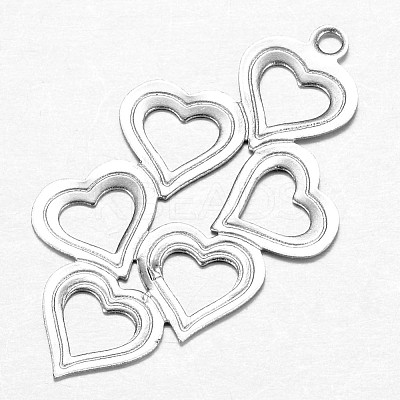 Non-Tarnish 201 Stainless Steel Pendants LS-STAS-G073-17P-1