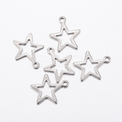 Tarnish Resistant 304 Stainless Steel Charms STAS-L200-47P-1